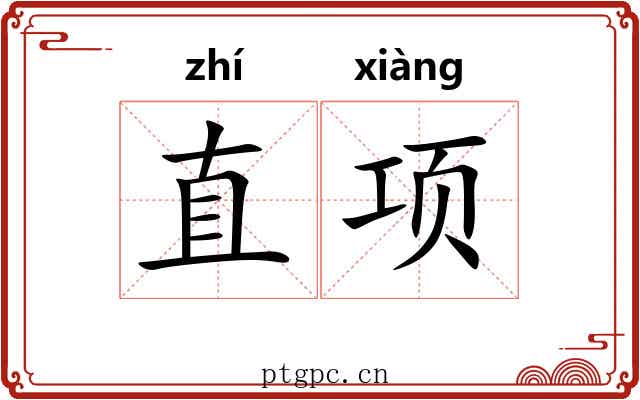 直项 直项