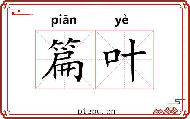 篇叶
