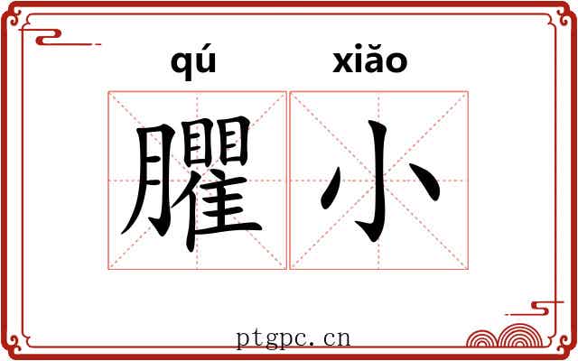 臞小