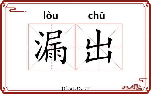 漏出 漏出