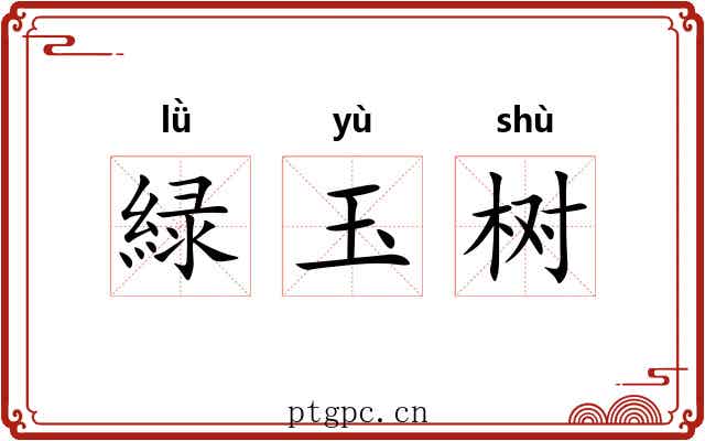 緑玉树 緑玉树