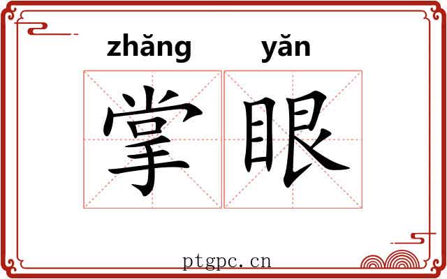 掌眼