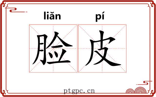 脸皮 脸皮