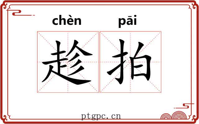 趁拍