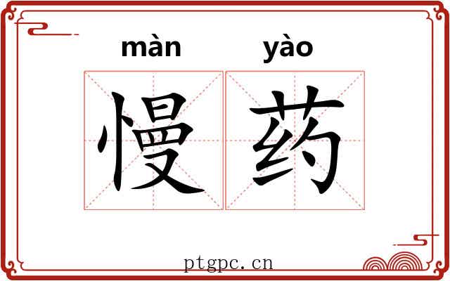 慢药