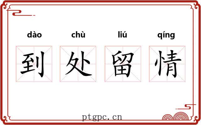 到处留情