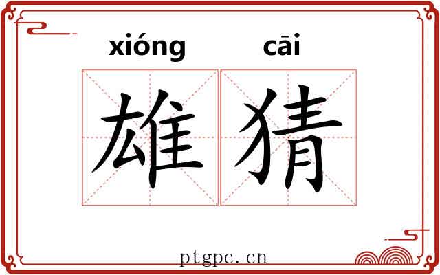 雄猜