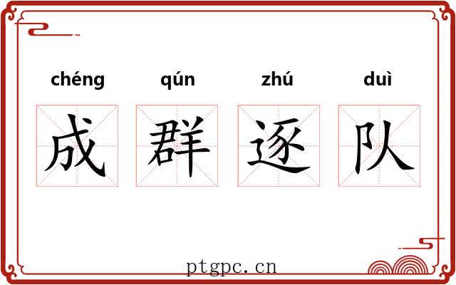 成群逐队 成群逐队