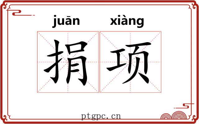 捐项