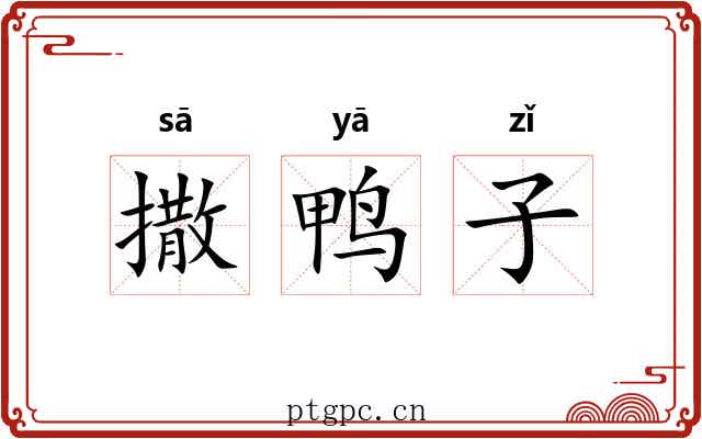 撒鸭子