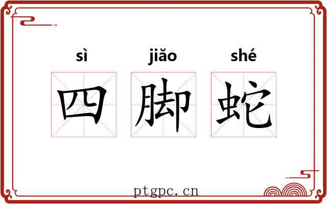 四脚蛇 四脚蛇