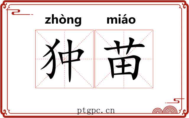 狆苗