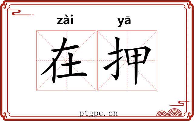 在押 在押