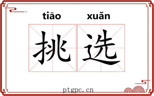 挑选