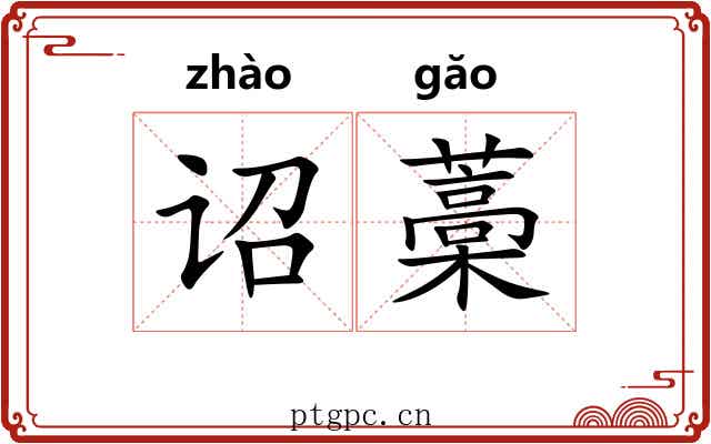 诏藁