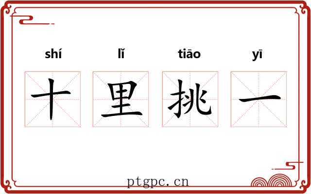 十里挑一 十里挑一