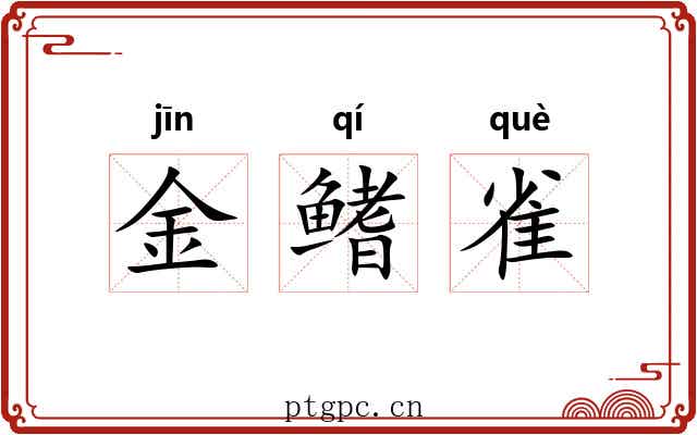 金鳍雀