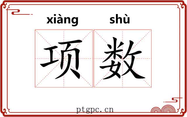 项数