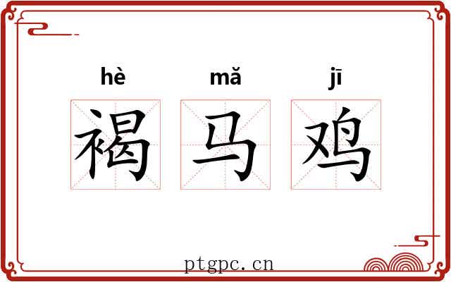 褐马鸡