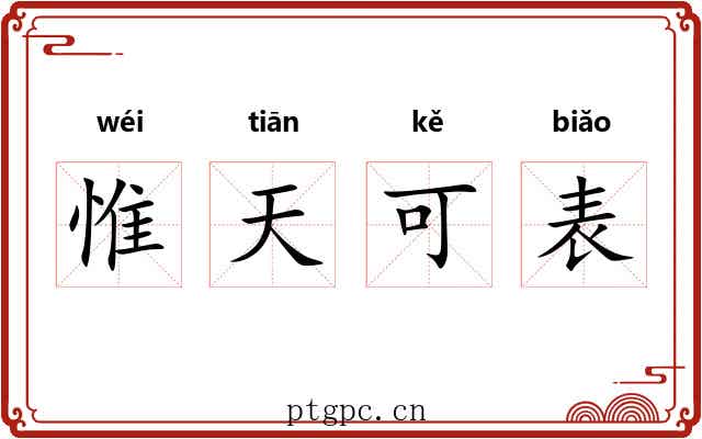 惟天可表