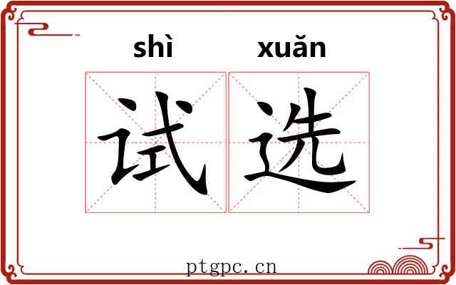 试选