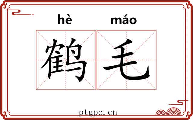 鹤毛 鹤毛