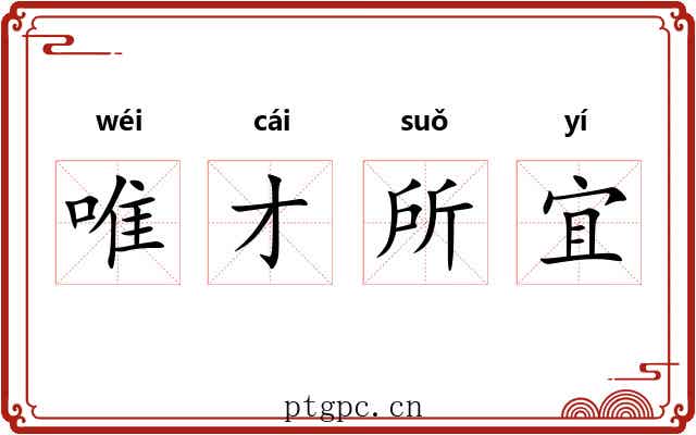 唯才所宜
