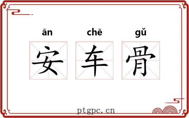 安车骨 安车骨