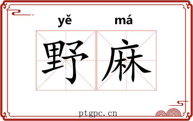 野麻