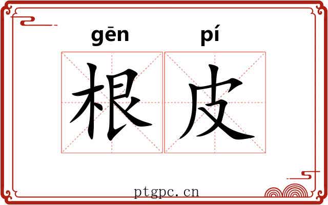 根皮 根皮