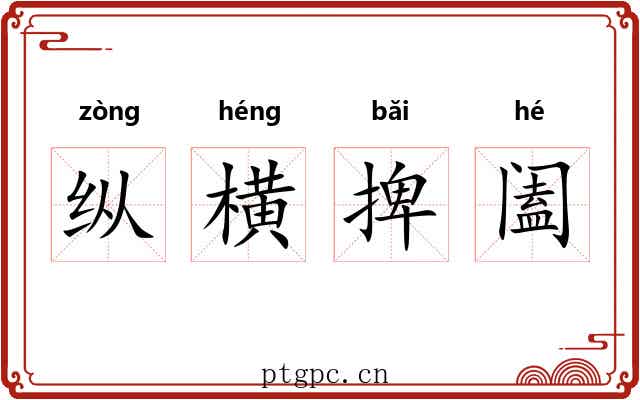 纵横捭阖