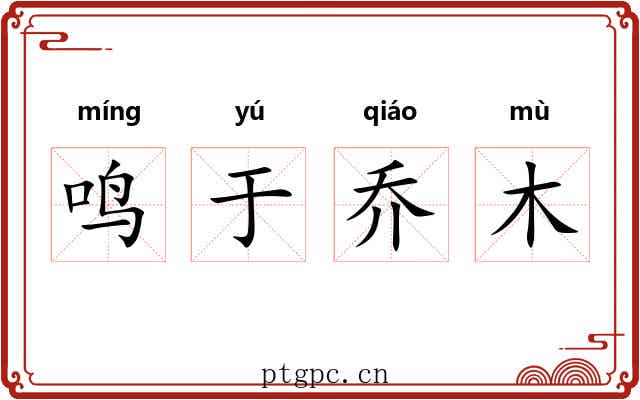 鸣于乔木 鸣于乔木