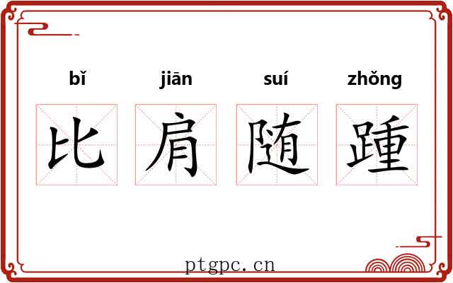 比肩随踵