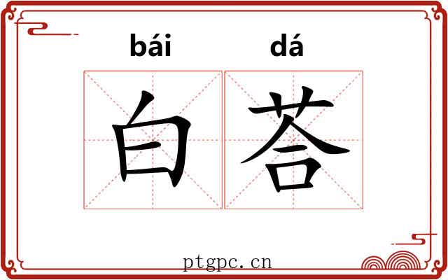 白荅