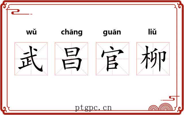 武昌官柳