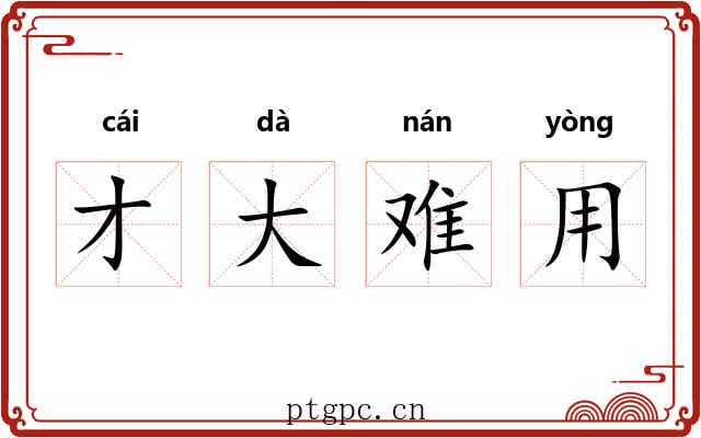 才大难用