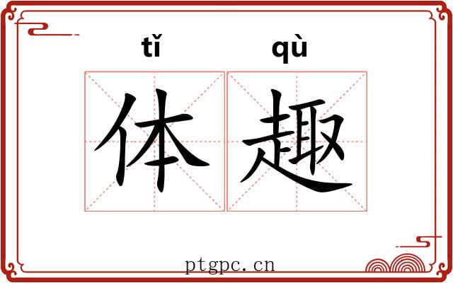 体趣