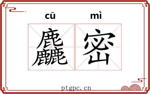 麤密