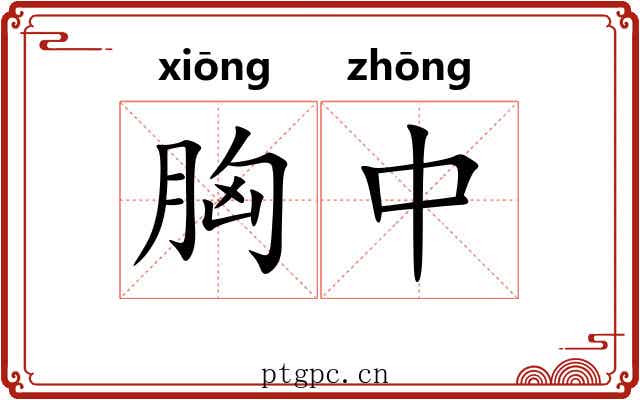 胸中 胸中