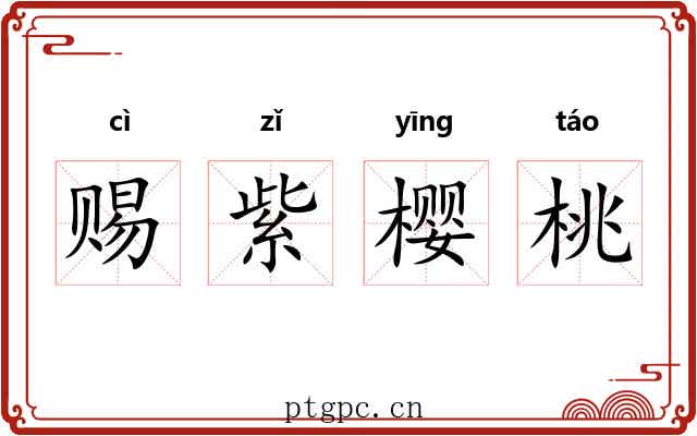 赐紫樱桃