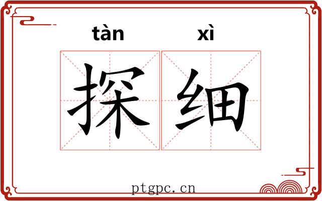 探细 探细