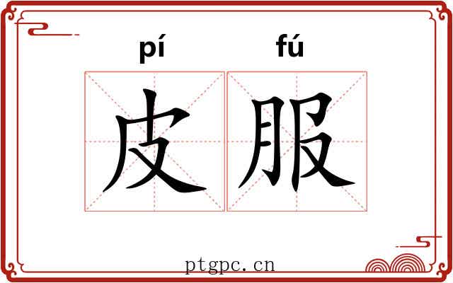 皮服