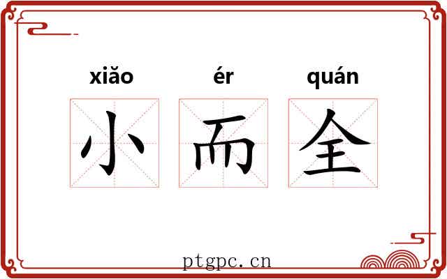 小而全