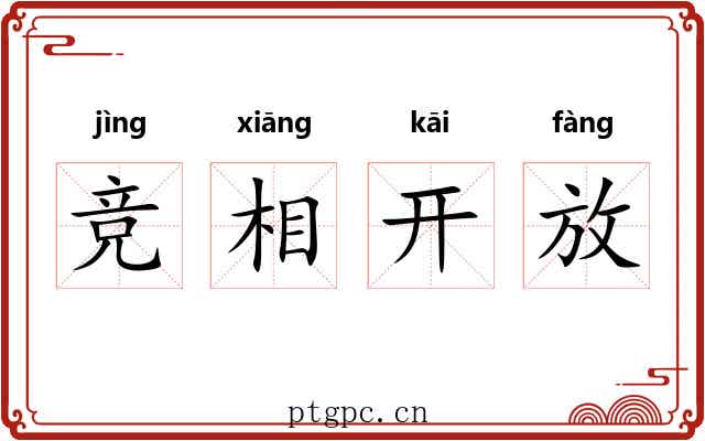 竞相开放 竞相开放