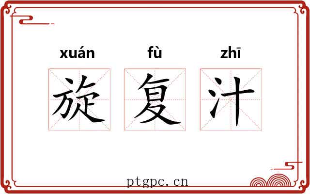 旋复汁 旋复汁