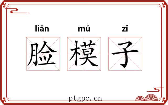 脸模子