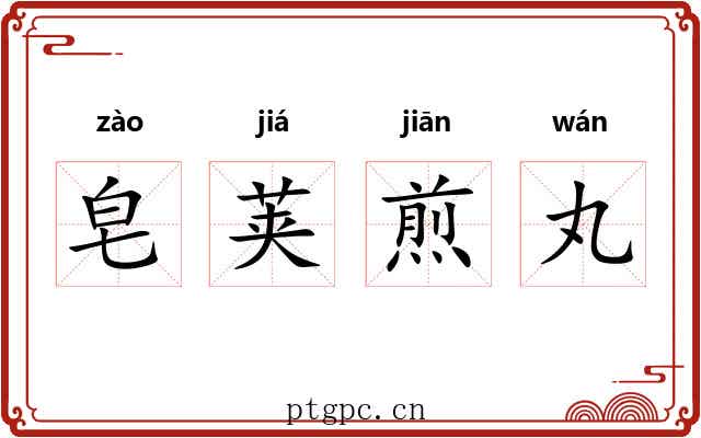 皂荚煎丸