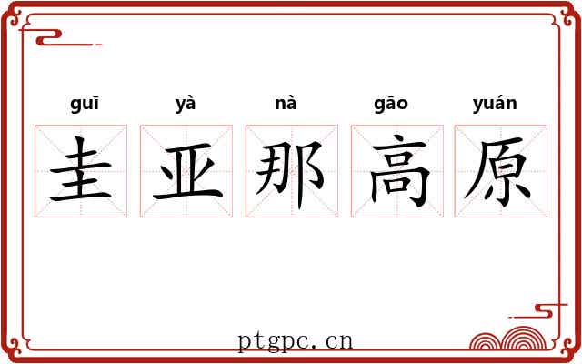 圭亚那高原