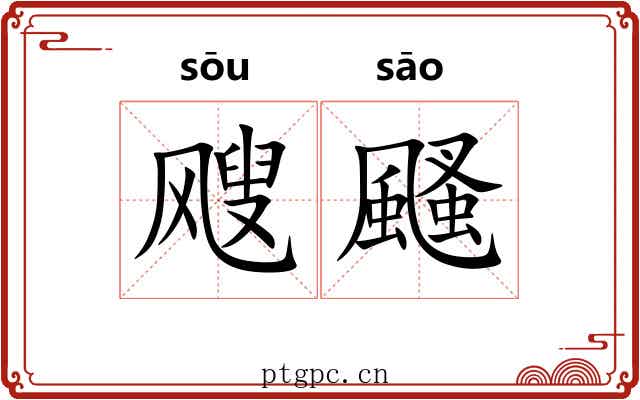 飕颾