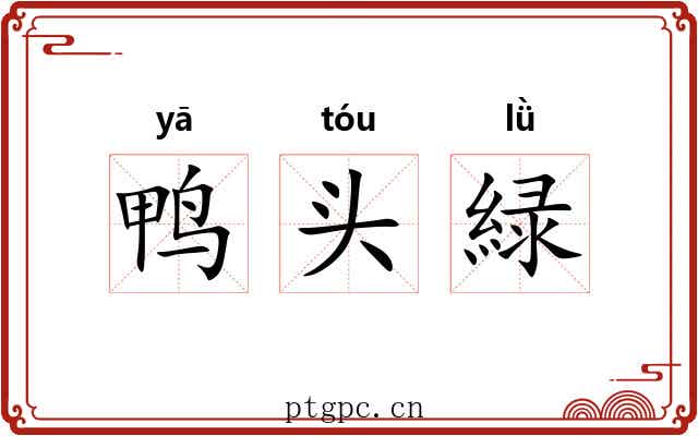 鸭头緑